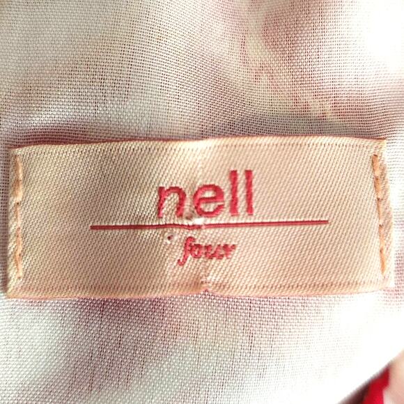 Nell Couture Silk Geo Print Halter Dress Size 4 - Picture 2 of 6